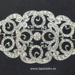 BROCHE BISUTERÍA PLATEADO