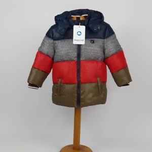 Chaqueton Bebe Gris Rojo 2419 MAYORAL
