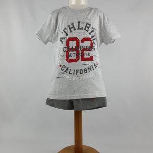 Pijama Niño Corto 7053 Gris
