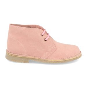 Botín Desert Boots de Serraje Rosa Mujer y Hombre
