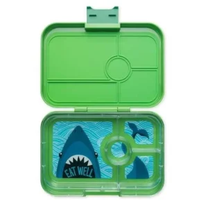 Yumbox Tapas 4 compartimentos, Green -Tiburón