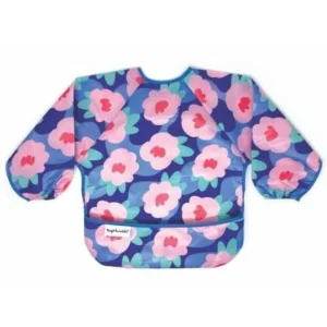 Babero con Mangas Flores - Tiny Twinkle
