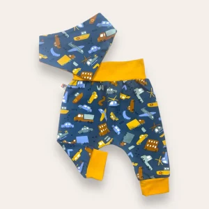 Pantalón y bandana vehículos con ocre