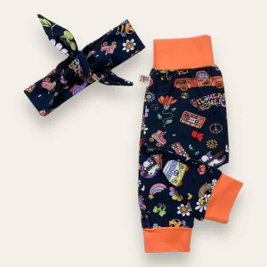 Pantalón y diadema de nudo retro