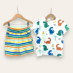 Bermuda y camiseta Dinosaurios - Kurmi Kids