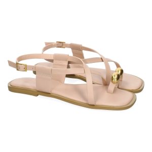 Sandalias Planas de Mujer Kaki