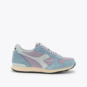 Zapatillas Diadora Camaro Suede malva y azul piedra mujer C10677