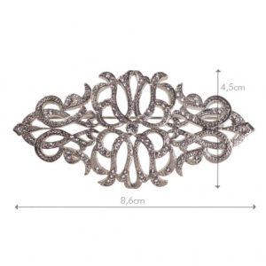 BROCHE BISUTERÍA PLATEADO