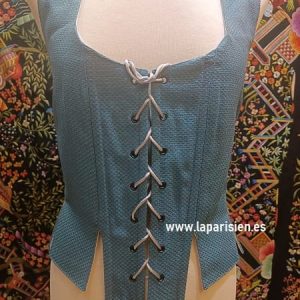 Corpiño – justillo color azul turquesa