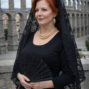 MANTILLA NEGRA SEGOVIA